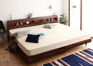 デザインすのこファミリーベッド プレミアムボンネルコイルマットレス付き ワイドK240(SD×2) 組立設置付の通販は