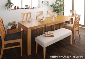 【チェアカラー:ライトグレー6脚】暮らしに合わせて使える 3段階伸縮ハイバックチェアダイニング 8人 8点セット(テーブル+チェア6脚+ベンチ1脚) W120-180の通販は