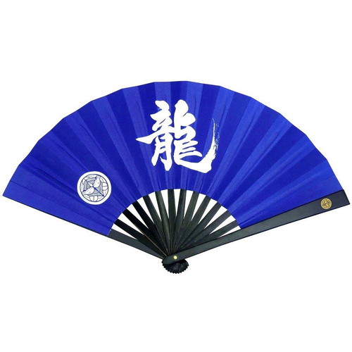 【鉄扇8寸/上杉謙信 金家紋入 TS-謙信(全長24cm)】
