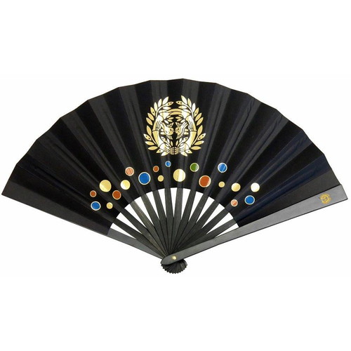 【鉄扇8寸/伊達政宗 金家紋入 TS-政宗(全長24cm)】