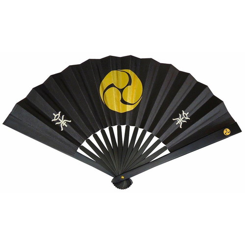 【鉄扇8寸/山本勘助 金家紋入 TS-勘助(全長24cm)】