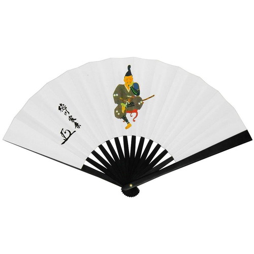 【鉄扇8寸/徳川家康 金家紋入 TS-家康(全長24cm)】_1