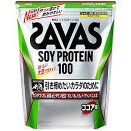 【明治 SAVAS ザバス ソイプロテイン100 ココア味 100食分 2000g】