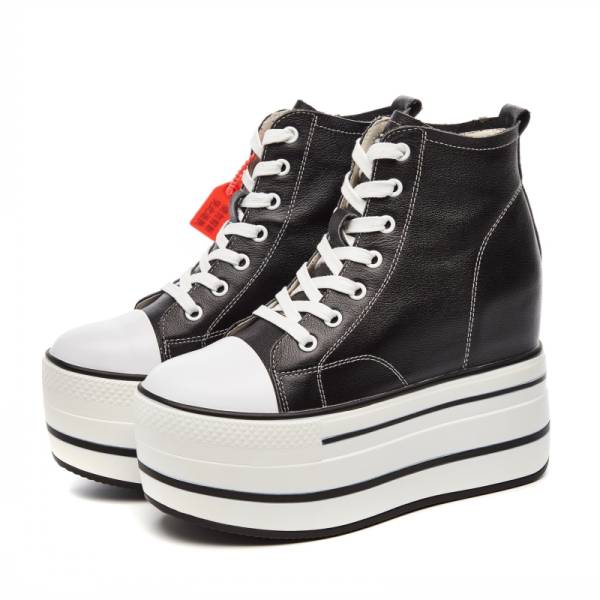 19新作欧米風 レディース本皮ヒールスニーカー 靴 厚底12cmスニーカー レディース牛皮ニーカー 小さい大きいサイズありq0の通販はau Pay マーケット Hawaiian Eagle