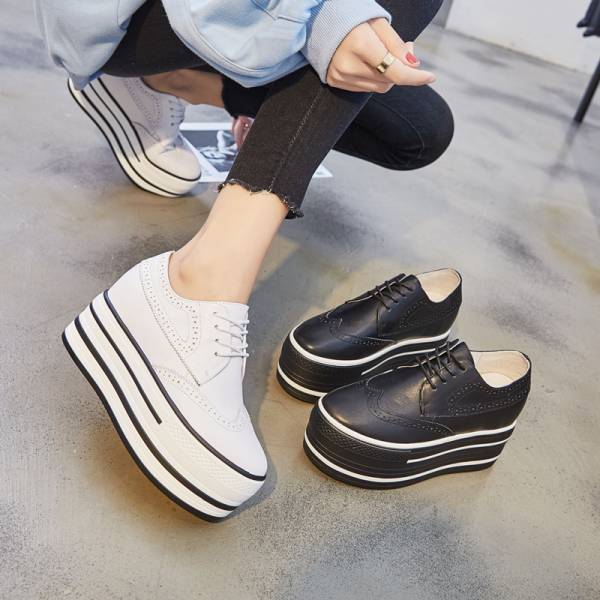 19新作欧米風 レディース本革ヒールスニーカー 靴 通気厚底9cmスニーカー レディース牛皮厚底スニーカーq094の通販はau Pay マーケット Hawaiian Eagle