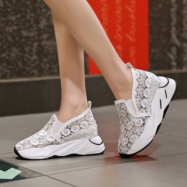 19新作 レディーススニーカー可愛い厚底スニーカーインヒール8 5cmパンプススニーカーレディースシューズxxv6337の通販はau Pay マーケット Hawaiian Eagle