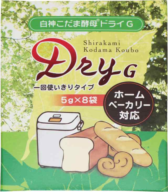 宅配便送料無料】 パイオニア企画 白神こだま酵母ドライＧ 40ｇ（5ｇ×8P） ×3個 【天然酵母 製パン用酵母】の通販はau PAY マーケット -  食べもんぢから。