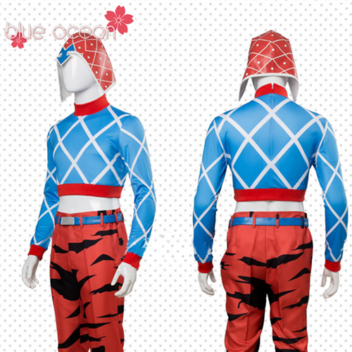 ジョジョの奇妙な冒険 黄金の風 JOJO グイード・ミスタ Guido Mista 風 コスプレ衣装 cosplay ハロウィン コスチューム 仮装_2