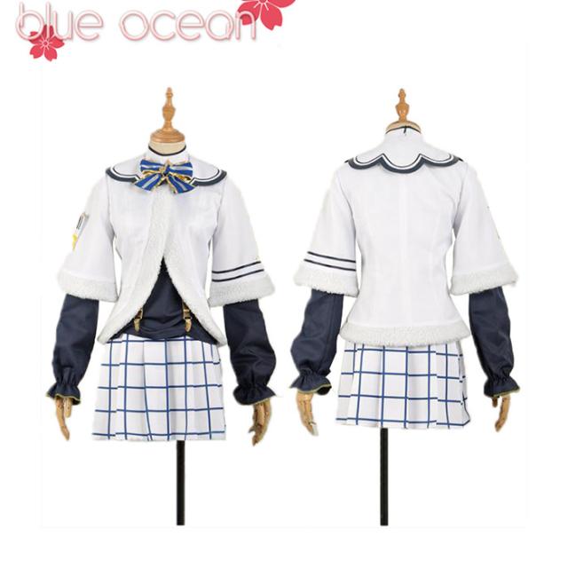 lovelive sunshine aqours 優しいことライブ! 太陽光線!! アクア クリスマス 高海 千歌 風 コスプレ御召しもの  cosplay ハロウィ