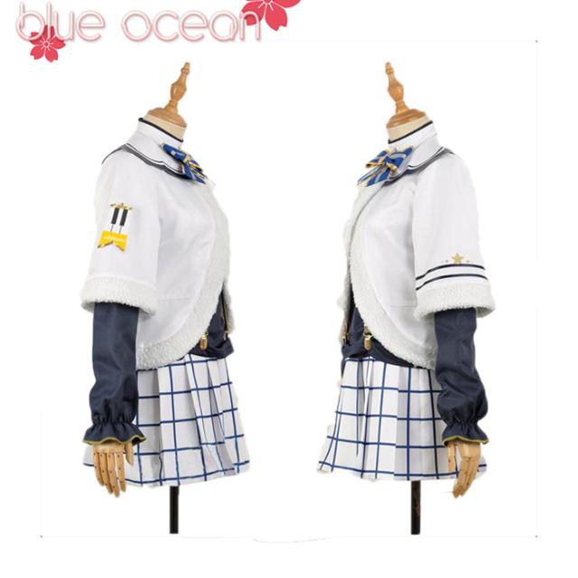 lovelive sunshine aqours 優しいことライブ! 太陽光線!! アクア クリスマス 高海 千歌 風 コスプレ御召しもの  cosplay ハロウィ