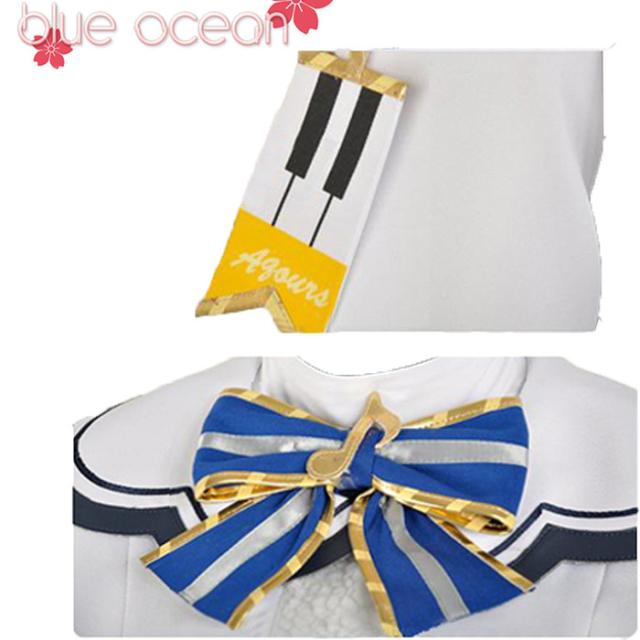 lovelive sunshine aqours 優しいことライブ! 太陽光線!! アクア クリスマス 高海 千歌 風 コスプレ御召しもの  cosplay ハロウィ