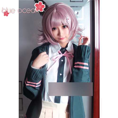 スーパーダンガンロンパ2 さよなら絶望学園 七海千秋 ななみ ちあき ウィッグ 付き 風 コスプレ衣装 cosplay ハロウィン