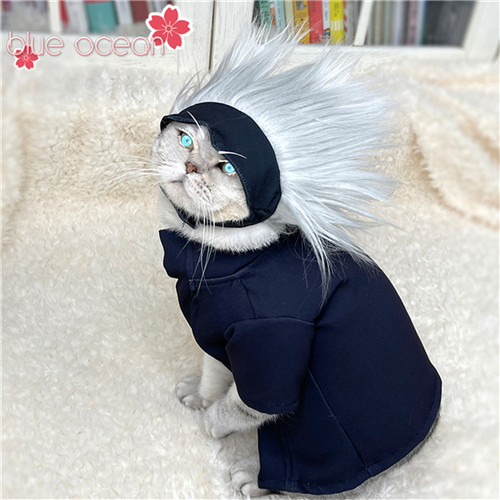 かつら付き 呪術回戦 ペット服 犬服 猫服 猫用 かわいい 小型犬 中型犬