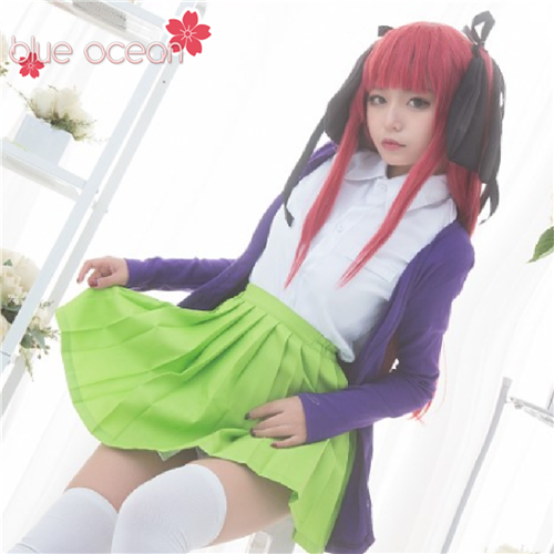 ウィッグ付け 五等分の花嫁 中野二乃 風コスプレ衣装コスチューム 仮装