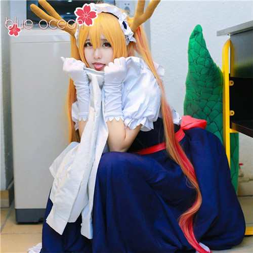 小林さんちのメイドラゴン トール 風 コスプレ かつら ウィッグ 仮装 専用ネット付