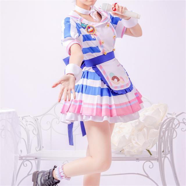 ウマ娘 プリティーダービー ヒシアケボノ 風 勝負服 舞台装 コスプレ衣装 仮装 変装 cospaly コスチューム_1