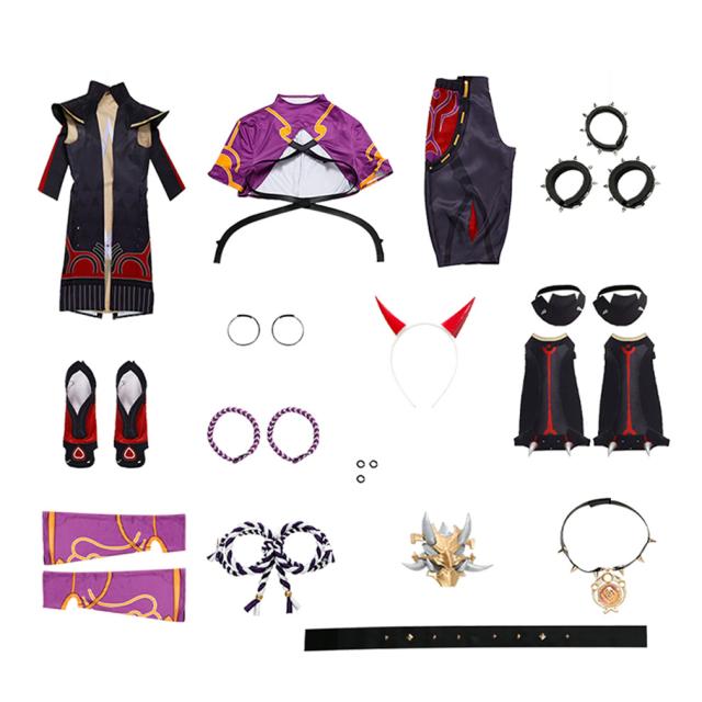 原神 荒あら瀧たき一いっ斗 荒瀧一斗 花坂豪快 風 コスプレ衣装 仮装 変装 cosplay イベンド コスチューム_3