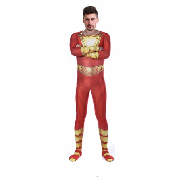 シャザム 衣装、コスチューム 大人男性用 DELUXE コスプレ