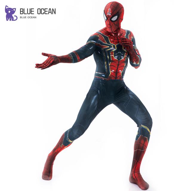 スパイダーマン アイアン コスプレ コスチューム 全身タイツ