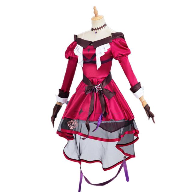 バーチャルyoutuber vtuber 壱百満天原サロメ 風 コスプレ衣装 仮装 ハロウィン 学園祭 クリスマス コスチューム_1