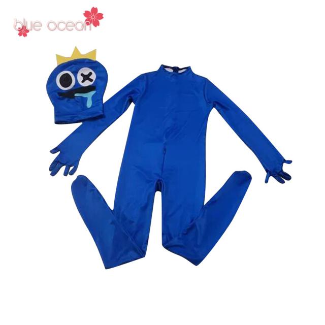 レインボーフレンズ 青ブルー着ぐるみ大人用ハロウィン仮装コスプレ家族ロブロックス レインボーフレンズ 青ブルー着ぐるみ大人用ハロウィン仮装コスプレ