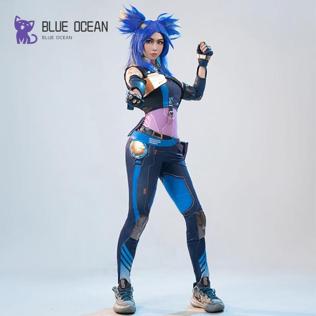 ヴァロラント VALORANT 風 ネオン NEON 風 コスプレ衣装 cosplay コスチューム イベント ハロウィン 仮装_4