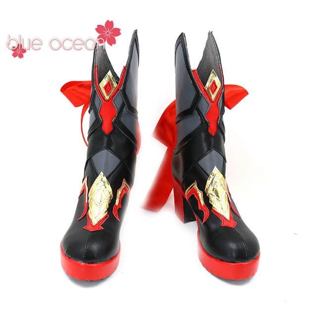 崩壊3rd  月下の誓い・真紅の愛 テレサ・アポカリプス Theresa Apocalypse  風 コスプレ靴 コスプレシューズ cosplay shoes ハロウィン　イベント　変装　仮装