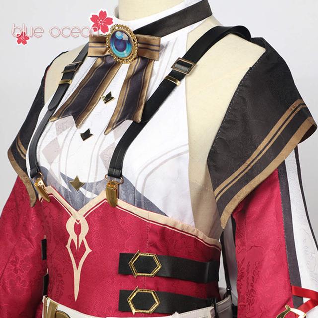 原神 げんしん シャルロット Charlotte 風 コスプレ御召しもの  cosplay ハロウィン  出来事 仮面舞踏会