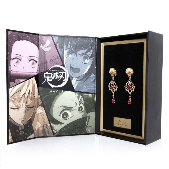 MAYLA マイラ 鬼滅の刃 グッズ ピアス イヤリング 鬼滅の刃 アイコニック イヤオブジェ オリジナルセット 煉獄杏寿郎 レディース 女性 正規品 新品 公式 鬼滅の刃 アクセサリー プレゼント ギフト_6