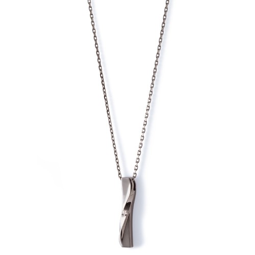 ペアネックレス THE KISS ブランド シルバー ダイヤモンド ネックレス メンズ単品 アクセサリー プレゼント ザキス ザキッス キッス_2