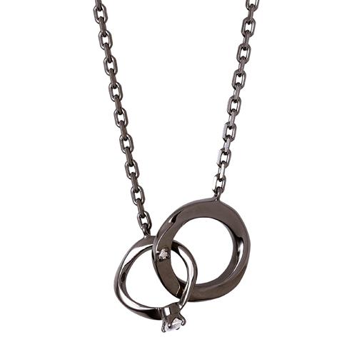 ペアネックレス THE KISS ブランド シルバー ネックレス メンズ単品 アクセサリー プレゼント ザキス ザキッス キッス_1