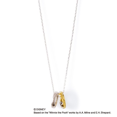ディズニー プーさん くまのプーさん&amp;ピグレット リングネックレス グッズ レディース アクセサリー THE KISS ザキス ザキッス プレゼント_2