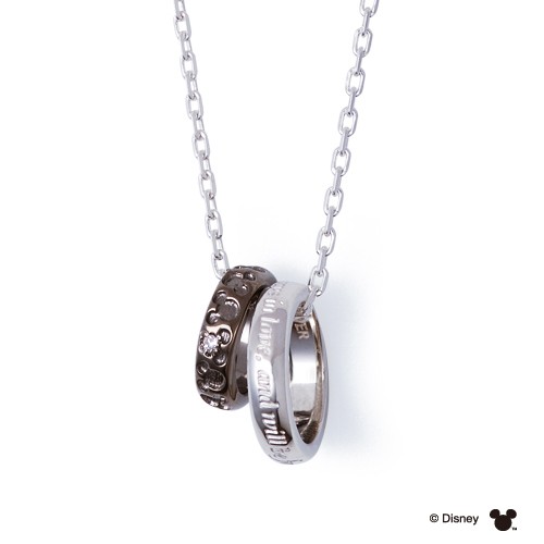 ディズニー ミッキー ネックレス メンズ 単品 ミッキーマウス アクセサリー THE KISS ザキス ザキッス カップル プレゼント 20代 30代 彼氏 男性 誕生日 記念日 DI-SN701DM_1
