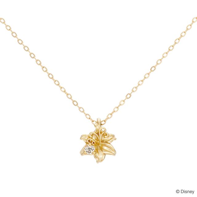 ディズニー 「ラプンツェル」 ネックレス Blooming Tales “Rapunzel” K18イエローゴールド レディース 女性 アクセサリー ジュエリー 人気 ブランド プレゼント ギフト ケイウノ 正規品 新品