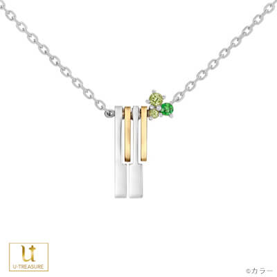 エヴァンゲリオン グッズ ネックレス EVANGELION シンジとカヲルの連弾 ネックレス シルバー×シルバー(イエローゴールドコーティング) の通販は 18,700円