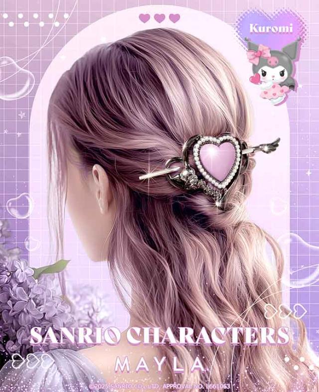 MAYLA マイラ サンリオキャラクターズ グッズ ヘアアクセサリー かんざし 髪飾り アイコニック ヘアオブジェ マジェステ ＋ 簪 クロミ レディース 女性 新品 正規品 公式 サンリオ キャラクターアクセサリー 人気 ブランド