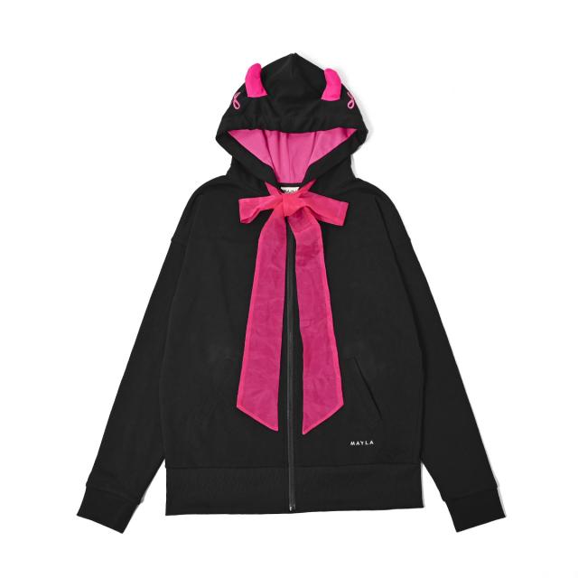 MAYLA マイラ Obey Me! おべいみー！ グッズ 服 オベイミー! アイコニック フーディ Asmodeus アスモデウス レディース 女性 正規品 新品 公式 Obey Me! 女性服 人気 ブランド プレゼント_1