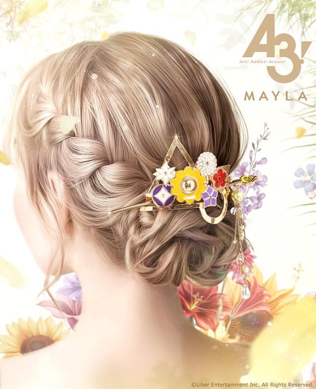 MAYLA マイラ A3! グッズ ヘアアクセサリー かんざし A3! アイコニック ヘアオブジェ マジェステ ＋ 簪 夏組 レディース 女性 正規品 新品 公式 A3! グッズ 人気 ブランド プレゼント