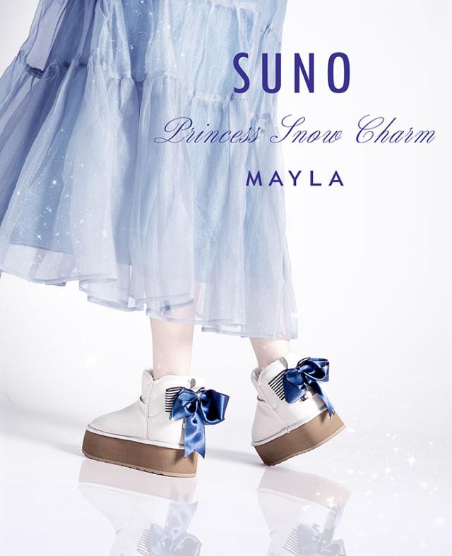 MAYLA マイラ 靴 スノ プリンセス スノウ チャーム ミッドナイト スノウ レディース 女性 正規品 新品 公式 MAYLA シューズ 可愛い おしゃれ 厚底 靴 人気 ブランド プレゼント