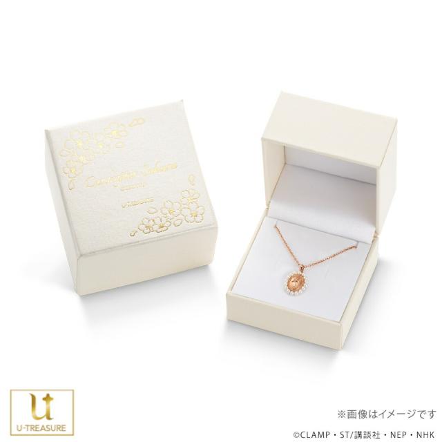 カードキャプターさくら グッズ アクセサリー カードキャプターさくら 25周年記念 封印の鍵モチーフ（クロウカード編）カメオネックレス シルバー925（ピンクゴールドコーティング） レディース 女性 CCさくら 人気 キャラクターアクセサリー ユートレジャー U-TREASUREの通販は