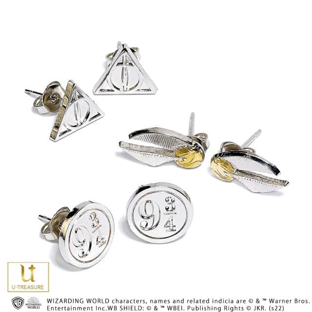 ハリー ポッター グッズ ピアス セット Deathly Hallows Golden Snitch Platform Stud Earring Set レディース 女性 人気 アクセサリー の通販はau Pay マーケット Giv ギヴ Aupayマーケット店