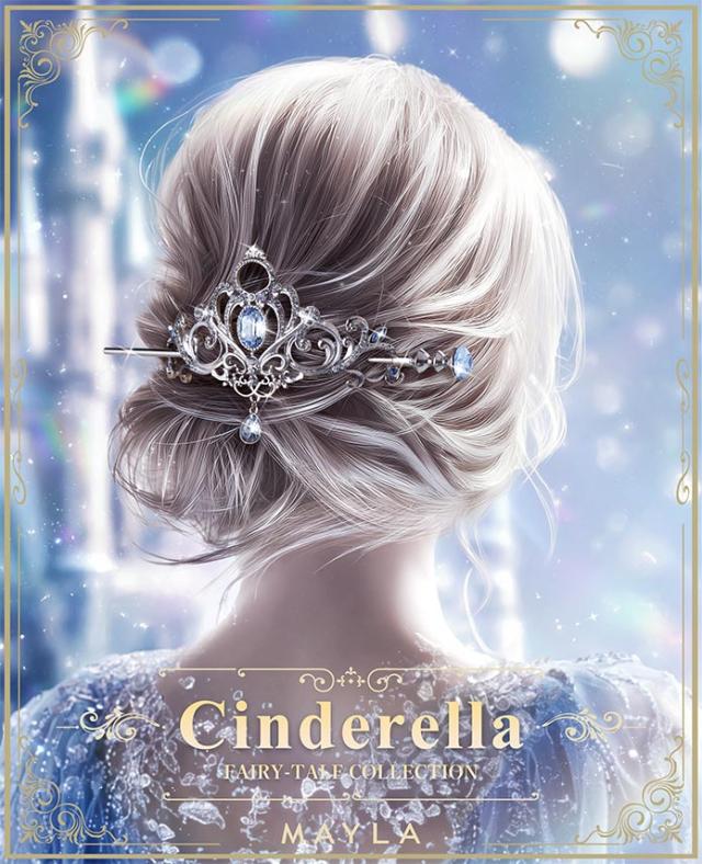 MAYLA マイラ ヘアアクセサリー かんざし 髪飾り 童話コレクション アイコニック ヘアオブジェ マジェステ ＋ 簪 シンデレラ レディース 女性 正規品 新品 公式 MAYLA かんざし 人気 ブランド プレゼント ギフト