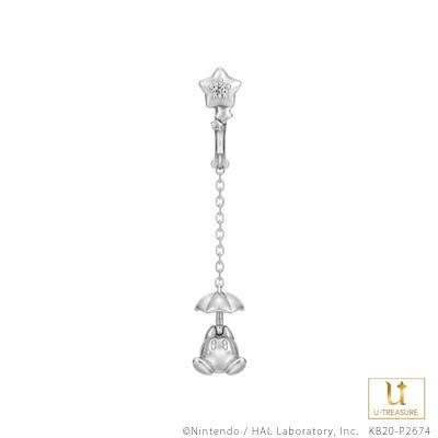 星のカービィ グッズ アクセサリー カービィ＆スターライトフレンズ「ワドルディ」 イヤリング 片耳 シルバー プレゼント レディースの通販は 15,400円