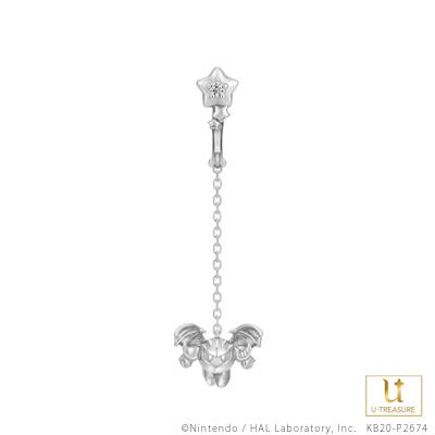 星のカービィ グッズ アクセサリー カービィ＆スターライトフレンズ「メタナイト」 イヤリング 片耳 シルバー プレゼント レディースの通販は 15,400円