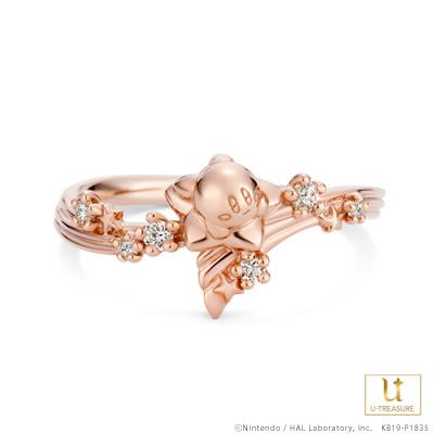 星のカービィ グッズ リング 指輪 トゥインクルスター リング シルバー（ピンクゴールドコーティング） プレゼント ギフト 誕生日 彼女 女性 レディース の通販は