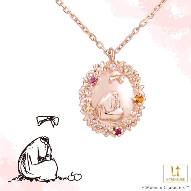 ムーミン ニンニ ネックレス シルバー(ピンクゴールドコーティング) オリジナルジュエリークロス付き MOOMIN ジュエリー アクセサリー レディース かわいい おしゃれ 大人 女性 母 誕生日 プレゼント ギフト ユートレジャーの通販は