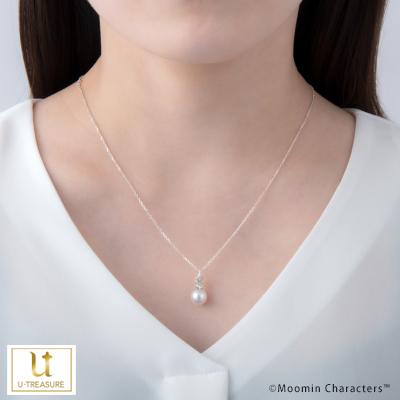 ムーミン ネックレス パールシリーズ（スナフキン） シルバー 真珠 天然パール 淡水 MOOMIN ジュエリー アクセサリー レディース ギフト シンプル かわいい おしゃれ 大人 女性 母 誕生日 プレゼント ユートレジャーの通販は