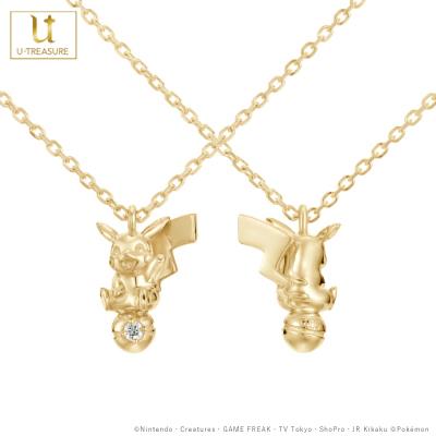 ポケモン グッズ ピカチュウ ネックレス ピカチュウ&モンスターボール シングル ネックレス K18イエローゴールド レディース_2