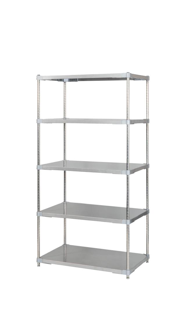 ステンレスシェルフ60X90 5段・H180の通販は 76,725円