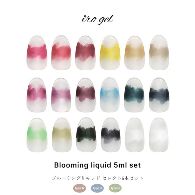 irogel ブルーミングリキッド セレクト6本セット 全3種 約5ml入り ジェルネイル ネイル